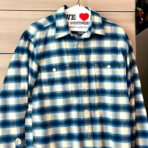 Lucky brand blue flannel